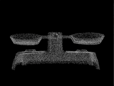 Miniature balance à plateau